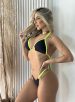 bquíni raquel preto/verde
