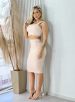 conjunto top e saia midi donna chica nude
