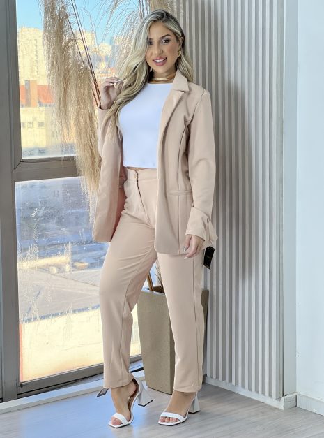 calça regina bege