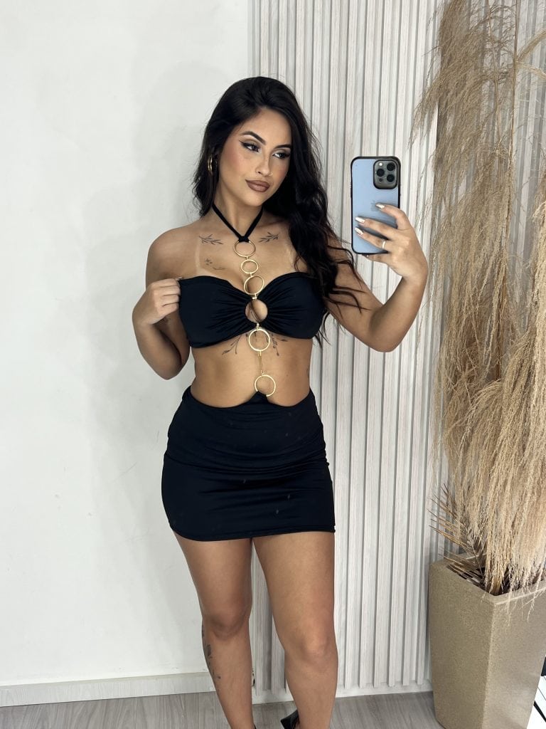 vestido mia preto