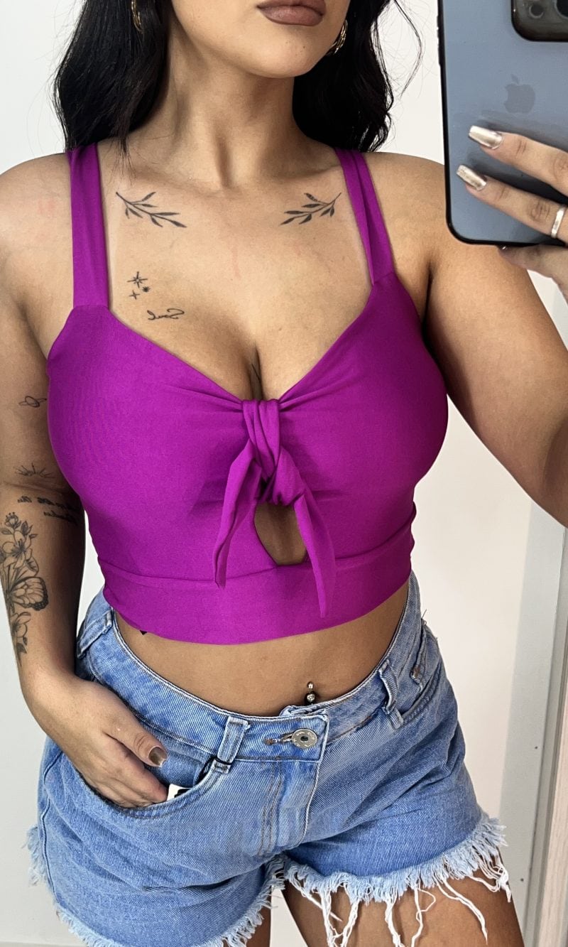 cropped lisi roxo cropped lisi roxo