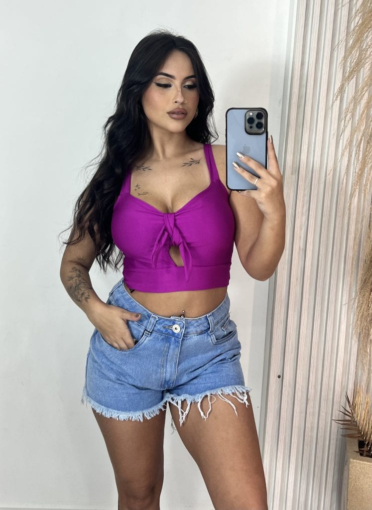 cropped lisi roxo