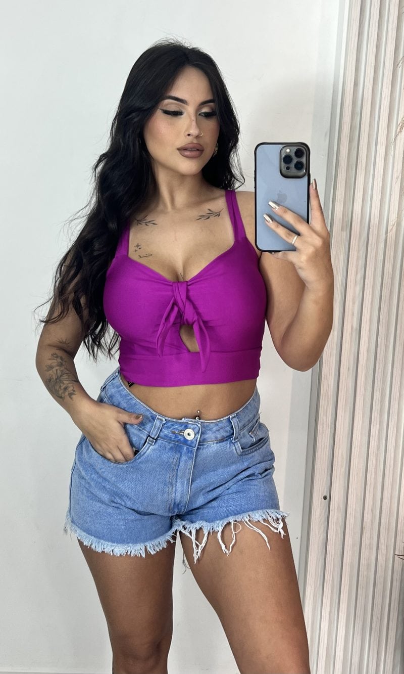 cropped lisi roxo