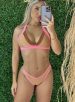 biquini 3 tons bege rosa/marrom