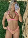 biquini 3 tons bege rosa/marrom