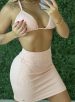saia tubinho maldivas donna chica rosa claro