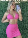 biquíni cortininha donna chica rosa pink