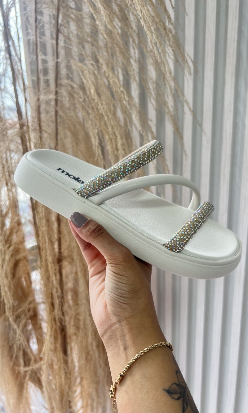 papete strass 3 tiras branco off moleca 5469.121 papete strass 3 tiras branco off moleca 5469.121