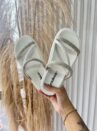 papete strass 3 tiras branco off moleca 5469.121