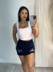 cropped luna branco