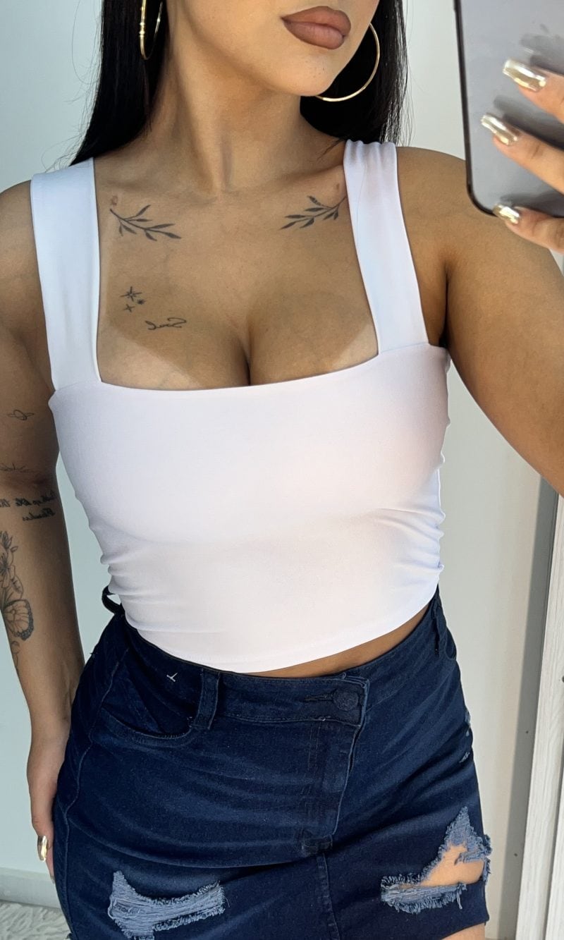 cropped luna branco cropped luna branco