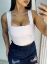 cropped luna branco
