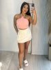 saia com short bengaline gabriela off white