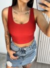 cropped gina vermelho