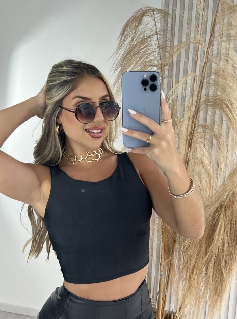 cropped gina preto