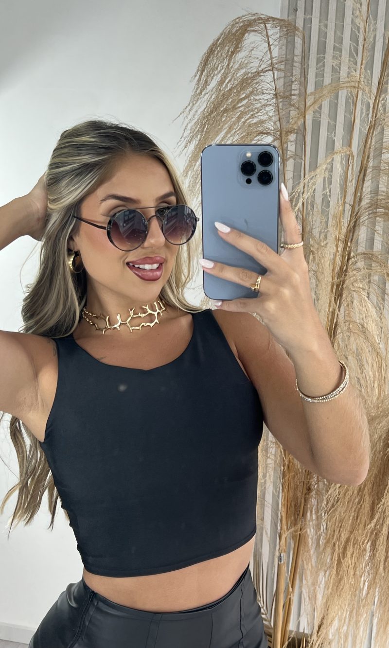 cropped gina preto
