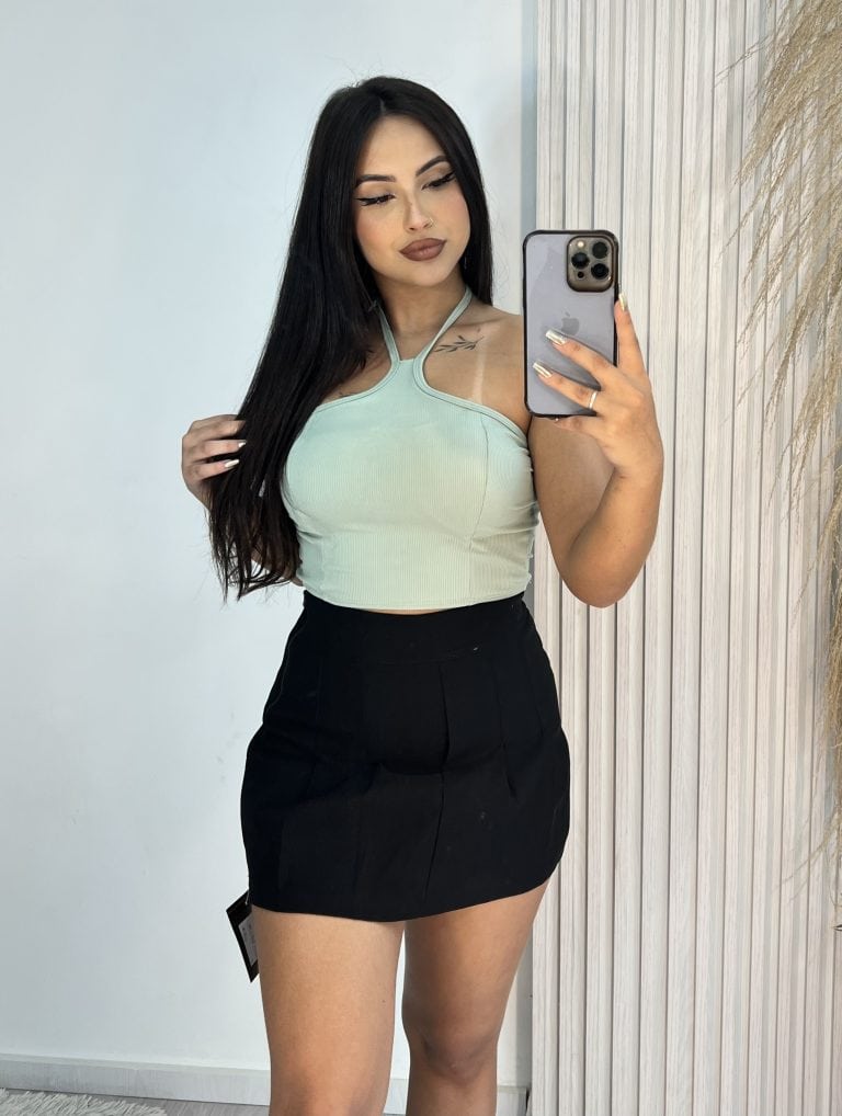 saia com short bengaline gabriela preto saia com short bengaline gabriela preto