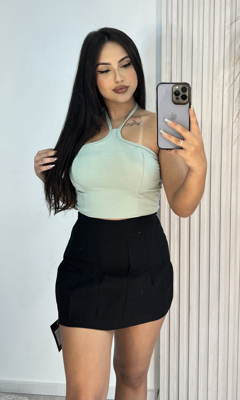 saia com short bengaline gabriela preto saia com short bengaline gabriela preto