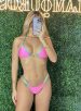 biquini laís rosa/verde