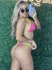 biquini raquel canelado rosa pink amarelo neon