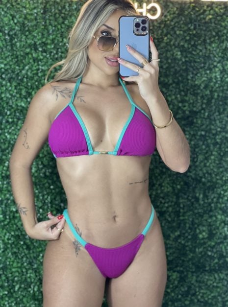 biquini raquel roxo/verde