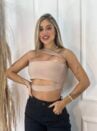 cropped gringa bege