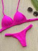 biquini trancinha rosa neon