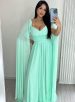 vestido longo keisha verde Água