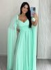 vestido longo keisha verde Água