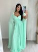 vestido longo keisha verde Água