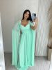 vestido longo keisha verde Água