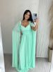 vestido longo keisha verde Água