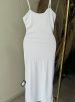 vestido midi kaliandra branco