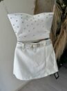 short saia alfaiataria off white