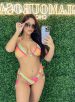 conjunto trikini verão listrado