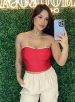 cropped luna vermelho