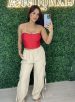 cropped luna vermelho