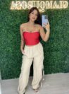 cropped luna vermelho