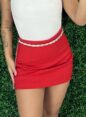 saia com short neca vermelho