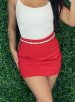 saia com short neca vermelho