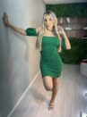 vestido paloma verde