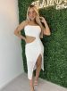 vestido midi giane branco