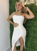 vestido midi giane branco