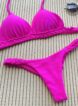 biquini trancinha rosa neon