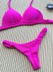 biquini trancinha rosa neon