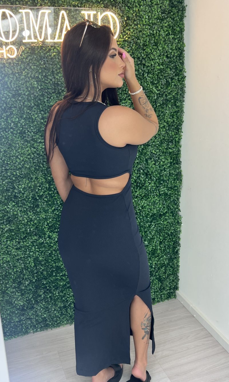 vestido regata longo ab costas donna chica preto vestido regata longo ab costas donna chica preto