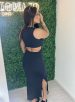 vestido regata longo ab costas donna chica preto