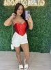 cropped liz vermelho