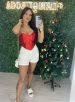 cropped liz vermelho
