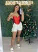 cropped liz vermelho